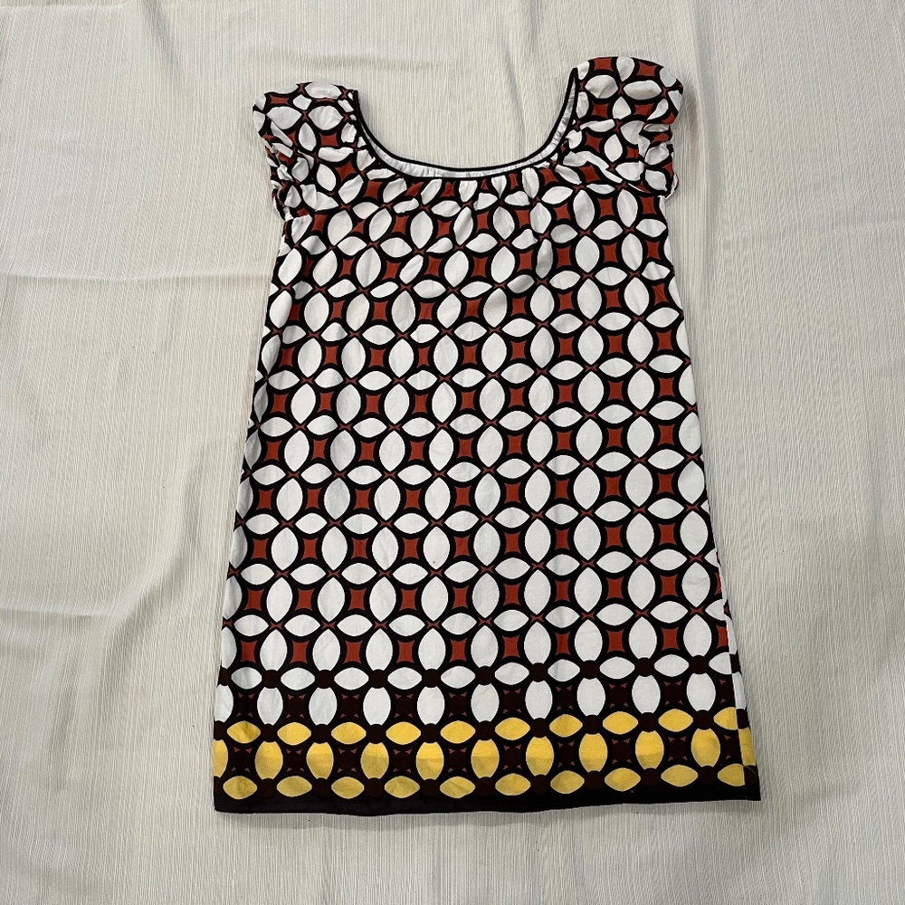 Cinched sleeve multi colored dress - XS